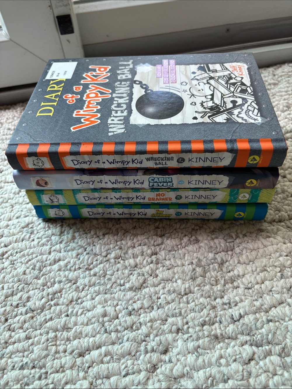 Set of 4 New Diary of a Wimpy Kid Books